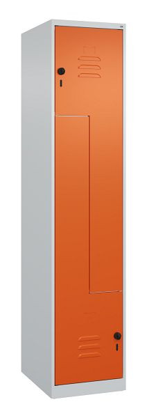 C+P Z-Spind Classic PLUS, 2 Abteile, 1850x400x500mm, 7035/2004, Drehriegel, 080003-122 S10030