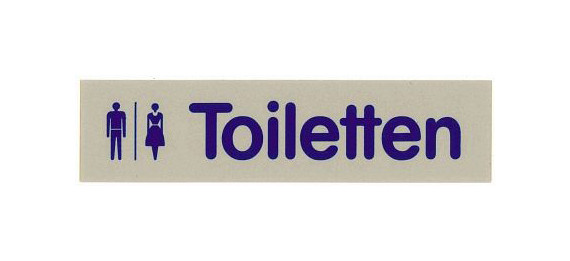 Contactwoordbord TOILETTEN, 7673/001