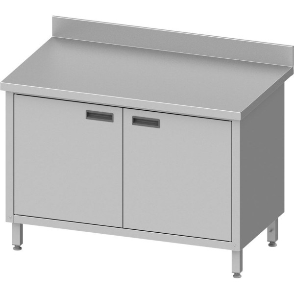 Stalgast werkkast ECO met draaideuren 1000x600x850 mm, met opstand, zelf te monteren (AISI201), DAS10661A
