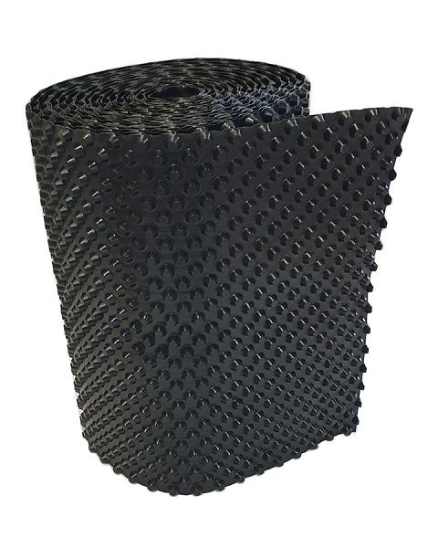 VaGo-Tools noppenmembraan noppenfolie fundering muurbescherming 1m x 20m 400g/m² 1 rol, VE: 20m², NP-400-10-1 Rolle_kv