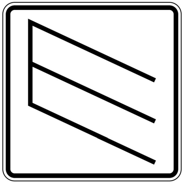 Steen HGS schuin parkeren als symbool nr. 1053-39, 600x600mm /RA2/vlakke vorm 3mm, 1053-39-223