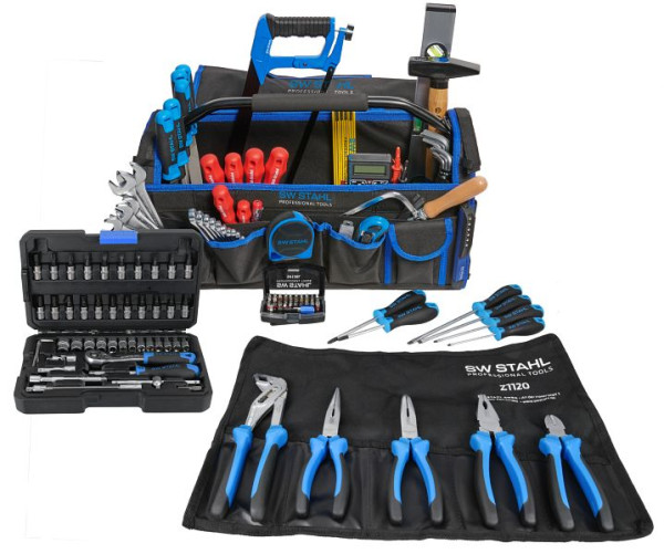 SW-Stahl gereedschapstas "Multibag XL", gereedschapsuitrusting "UNIVERSAL", 162-delig, Z6000