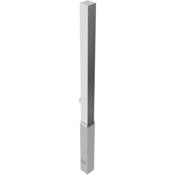 Stone HGS afzetpaal -Bollard-, afneembaar, driehoekslot volgens DIN 3223, sluiting onderaan, geen oogjes, afmeting: 70 x 70 mm, 4070f