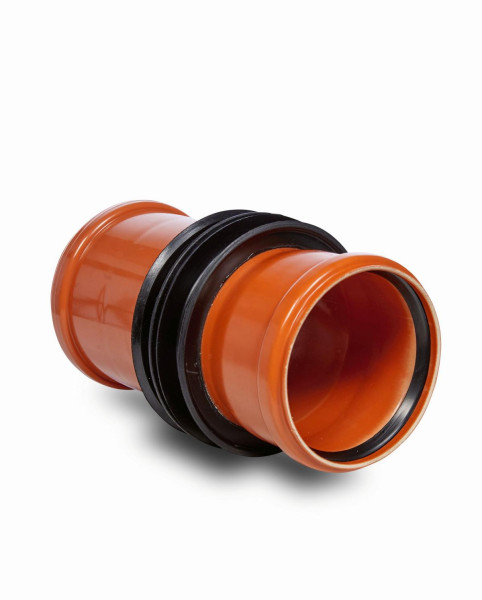 DOYMA HKD KG-Wandelement als Doppelmuffe, Dichtelement EPDM DN 100, Länge 400 mm, 820010040000