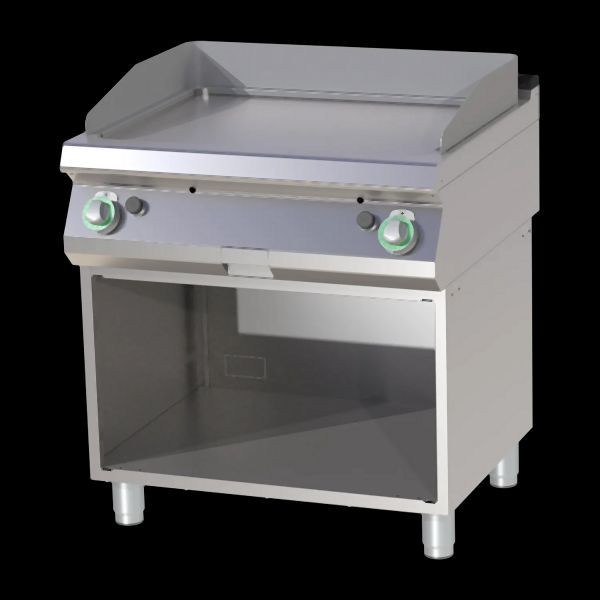 RM Thermik Serie 700, gasgrillplaat met onderstel, 800x730x900 mm, glad verchroomd grilloppervlak, FTH-C-780G