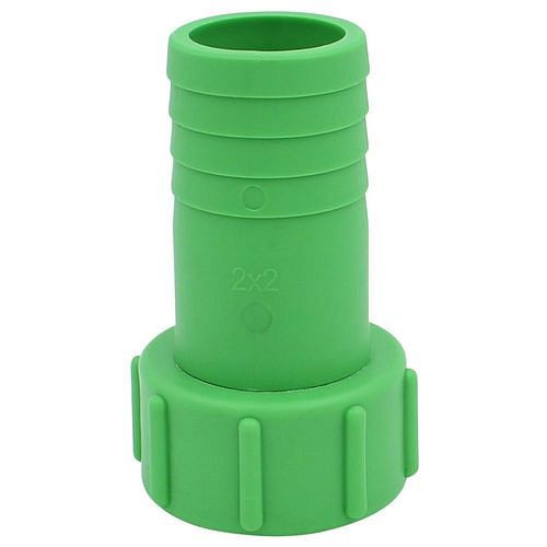 DENIOS IBC-adapter, met slangpilaar 2, met grove schroefdraad S60x6, met verdraaibeveiliging, VE 3 stuks, 311448