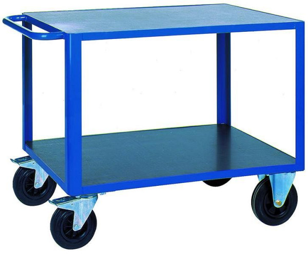 KLW tafelwagen met 2 laadvlakken van met fenolhars behandeld multiplex, afmetingen: 1320 x 810 x 840 mm L x B x H, 8604-6013P-2C12