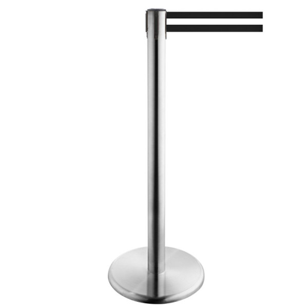 Stein HGS HGS personengeleidingssysteem -P-LINE Future-, RVS, zwart/wit/zwart horizontaal (gestreept), met riemeindstuk (standaard), 12798-0402