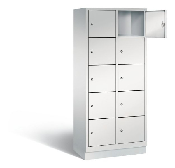 C+P lockerkast Evolo, H1800xW810xD500mm, kleur: lichtgrijs, 48020-225 S10001