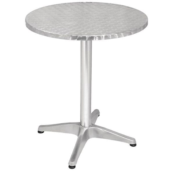 Bolero ronde bistrotafel RVS 1 poot 60cm, U425