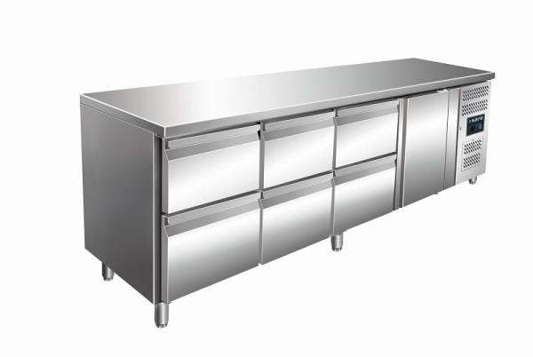 Saro koeltafel, 1 deur + 3x2 laden KYLJA 4160 TN, 323-10726