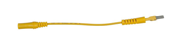KS Tools 4,0 mm ingangsbus naar 5,0 mm testadapterstekker plat (geel), 150.0967