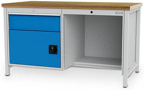 Bedrunka + Hirth box werkbank serie 1500 R24-24, 1x200mm, 1500 x 750 x 859 mm, 03.15.028V
