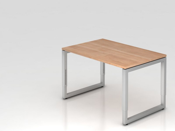 Hammerbacher bureau O-voet vierkant 120x80cm walnoot, 44, VRS12/N/S