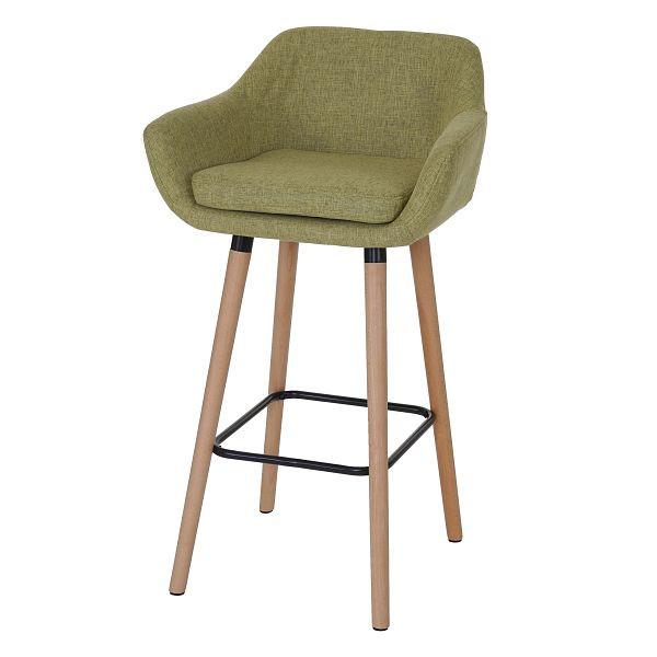 Mendler barkruk Malmö T381, barkruk tegenkruk, textiel, lichtgroen, 74318
