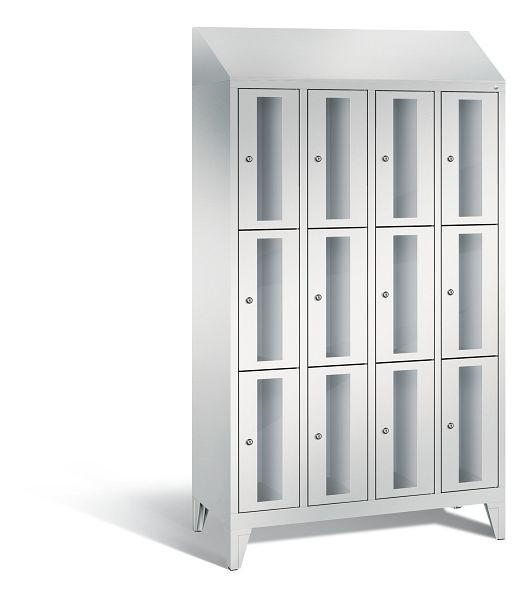 C+P lockerkast Classic, H1850xB1190xD500mm, kleur: lichtgrijs, 8010A403 S10016