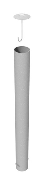 Schake-afzetpaal type 40192A - stationair - vulbaar met beton, voor plaatsing in beton, stalen buis Ø 193mm, totale lengte: 2000mm, thermisch verzinkt, 40192A