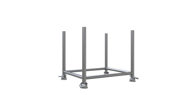 Schake stapelpallet verzinkt, afmeting: 0,90x 0,70x0,70m, 50102-0