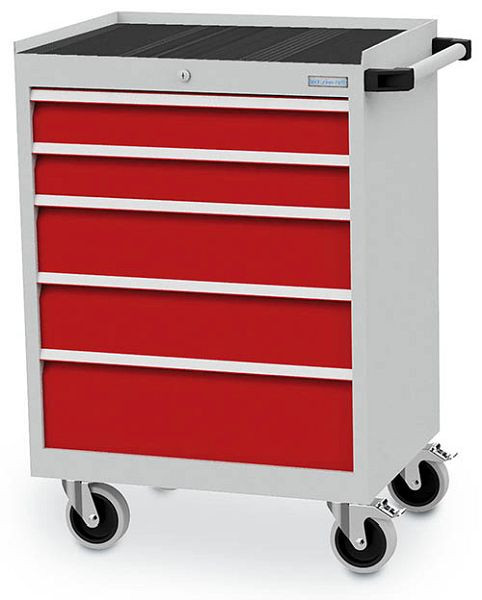 Bedrunka + Hirth mobiele ladekast T500 R 24-16, 2x100, 2x150, 1x200 mm, lade volledig uittrekbaar 100%, 50 kg, 680 x 500 x 1005 mm, 68.221M