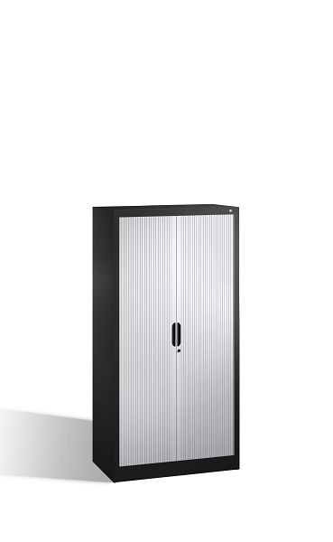C+P rolluikkast Omnispace, H1660xB800xD420mm, kleur: zwartgrijs/lichtgrijs, verzonken greep, 4 niveaus, 3211-00 S10054
