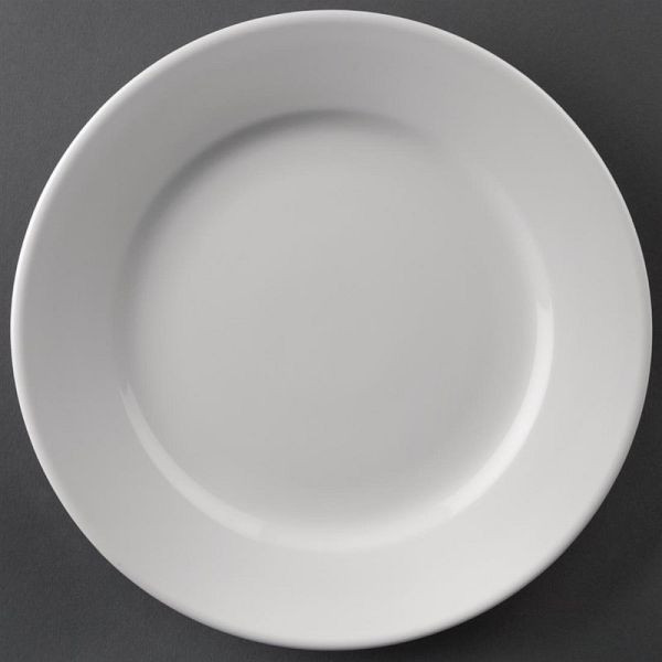 Athena Hotelware ronde borden met brede rand 20,2cm, pak van 12, CC207