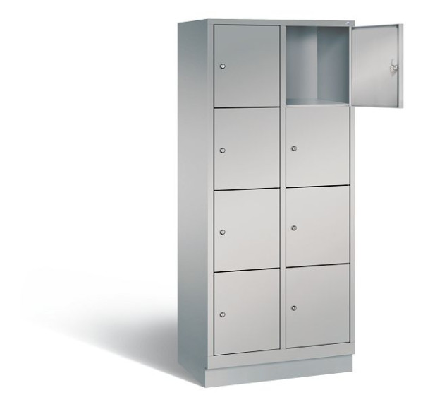 C+P lockerkast Evolo, H1800xW810xD500mm, kleur: wit aluminium, 48020-224 S10169