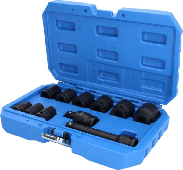 Brilliant Tools 1/2" slagdoppenset, zeskant, 11-delig, kort, BT022645
