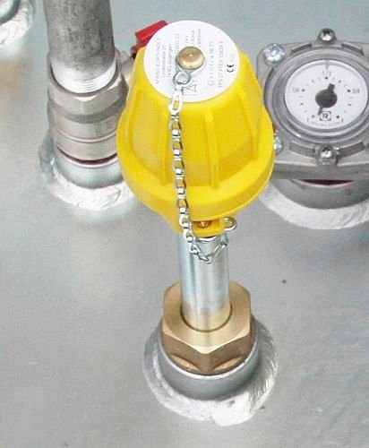 DENIOS limietaanwijzer voor brandstofcontainers type KI-D, 158-403