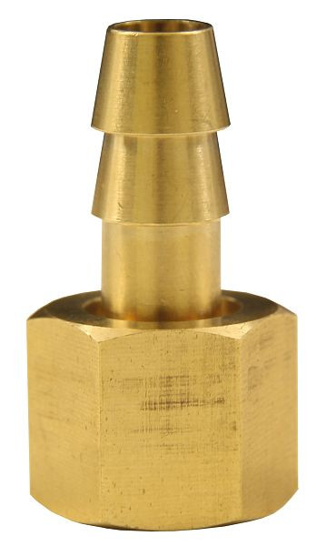 ELMAG slangpilaar met wartelmoer, ID 1/2', 9 mm, messing, 42369