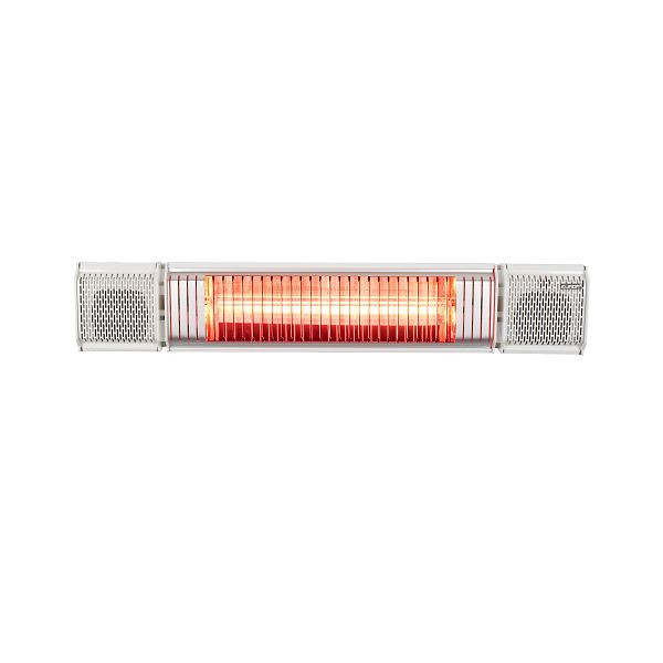 Eurom Heat and Beat, terrasverwarmer met speakers, wit, 334593