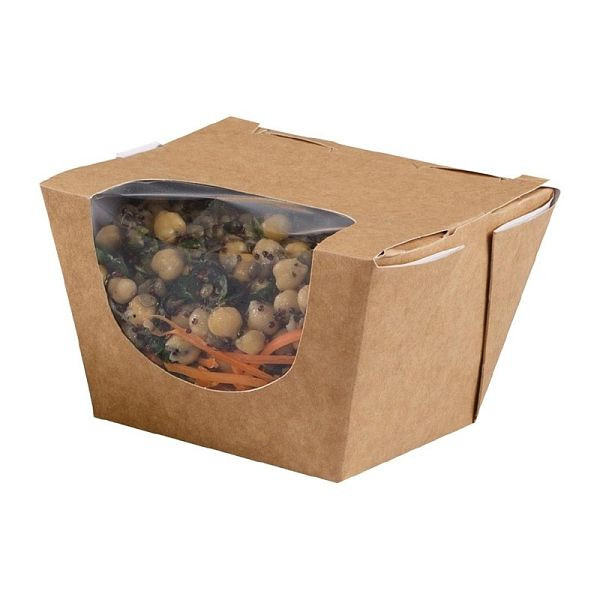 Colpac Zest Composteerbare Kraft Saladeboxen 900ml (250 stuks), FP580