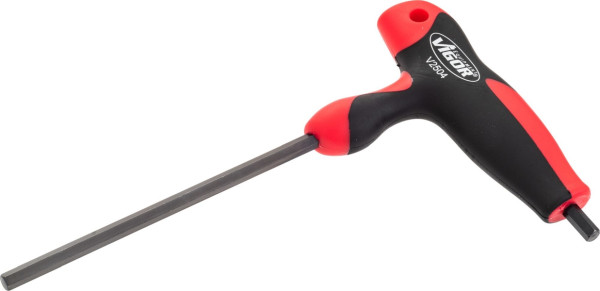 VIGOR zeskant T-greep schroevendraaier, binnenzeskant profiel, 6 mm, V2504