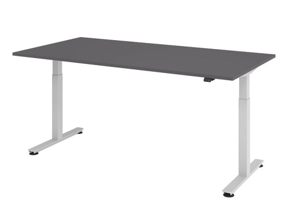 Hammerbacher zit-sta bureau elektrisch 200x100cm grafiet, werkhoogte 72 - 119 cm, VXMST2E/G/S