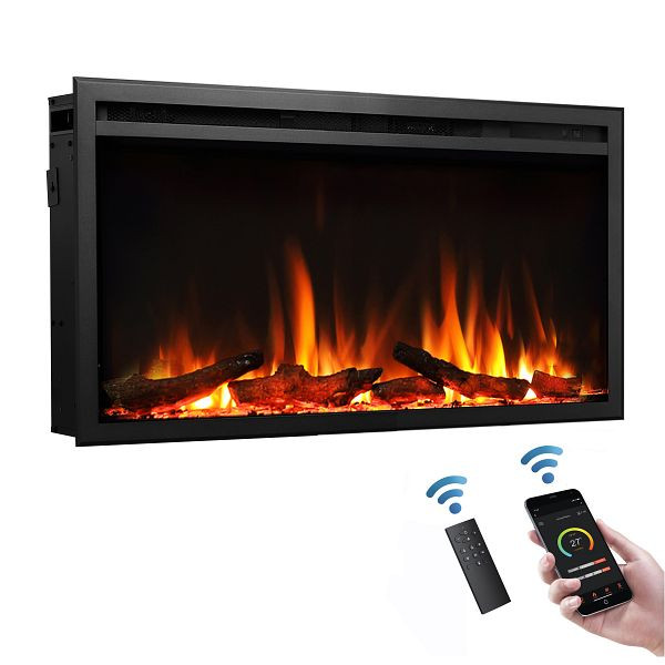 BALDERIA Lily elektrische inbouwhaard, 1500 W, witte berkenhout, EF290B-WB