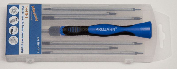 Projahn precisie schroevendraaier set 8 stuks dubbel blad, 4711