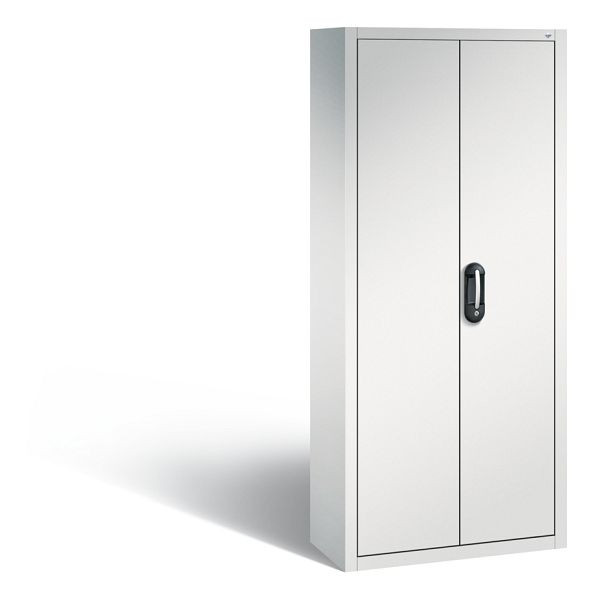C+P tijdschriftenkast serie 13, H1690xB700xD300mm, kleur: lichtgrijs, verzonken handgreep, 133413-22 S10050