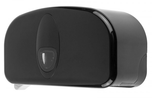 All Care PlastiQline 2020 dispenser voor 2 rollen kunststof zwart (standaard), 3300
