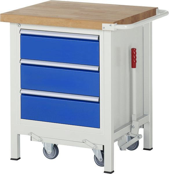 RAU neerlaatbare werkbank 8000 - model 8157, B750 x D700 x H880 mm, 15-8157A2-077B4F.11