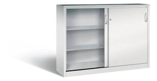 C+P schuifdeurkast Acurado, H1200xB1600xD400mm, kleur: lichtgrijs, beugelgreep, 2147-09 S10012