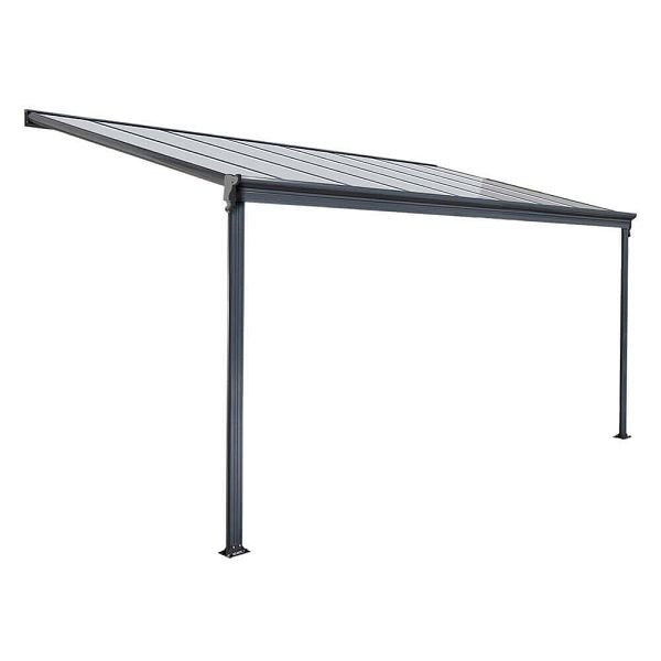 HOME DELUXE terrasoverkapping SOLIS - 312 x 303 x 226/278 cm grijs, 7878