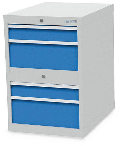 Bedrunka + Hirth ladekast, diepte 736 mm, R 18-24, aantal lades: 4, 555 x 736 x 819 mm, paneelhoogte in mm: 2x100, 2x200, 580 / 2.0202V