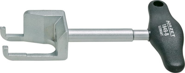 Hazet bobinetrekker, kunststof T-greep oppervlak: verchroomd, afmetingen / lengte: 133 mm, 1849-8