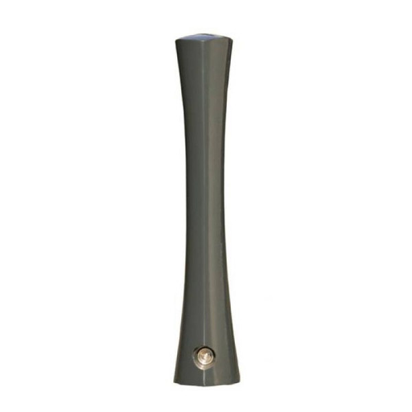 Stone HGS stijl tuinpaal -Kreon-, afneembaar met 3p technologie, driehoekslot in het midden, inclusief bodemhuls, RAL 9005 diepzwart, 40051-07