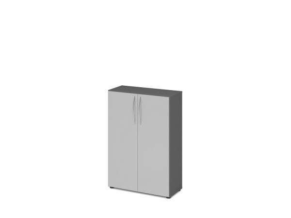 Hammerbacher kast 3OH 34, 6cm diep BM grafiet/grijs, V4550/G/5/BM