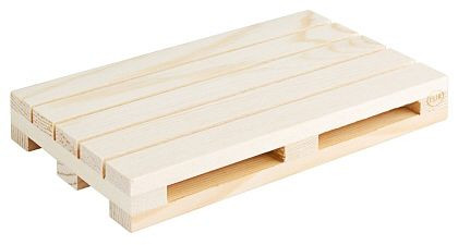 Contacto houten pallet 15 x 9 cm, naturel, 3898/150