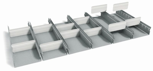 stumpf ladewanden voor grote lades 100 mm hoog voor MovaFlex-kasten met een breedte van 1000 mm, 7002106