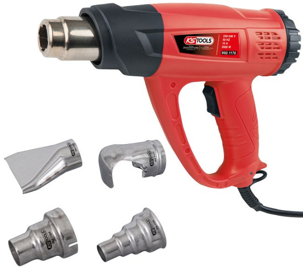 KS Tools heteluchtpistoolset, digitaal, 5-delig, 960.1175