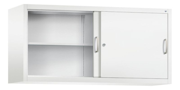 C+P bovenkast Acurado, H790xB1600xD500mm, kleur: verkeerswit, beugelgreep, 2 niveaus, 2155-00 S10086