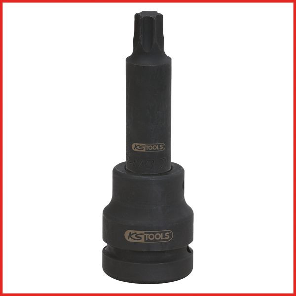 KS Tools slagbitinzet voor Torx E-schroeven lengte 107 mm, E20, 450.0434