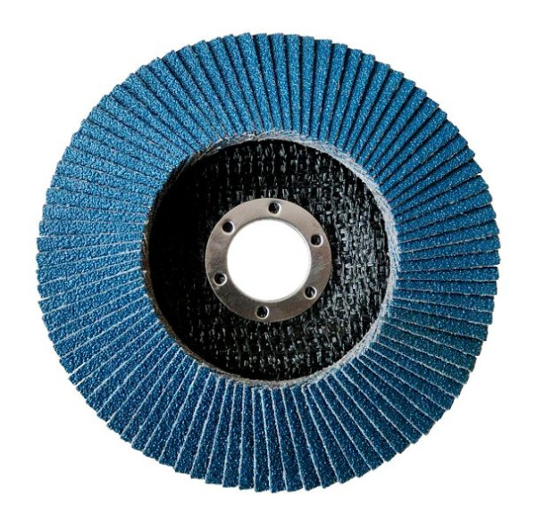 VaGo-Tools lamellenschijven 115mm flat grit 80 blauwe lamellenschijven, VE: 5 stuks, ZO-27-115-80-5_av